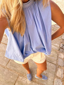 Blouse MIRA bleu ciel