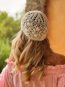 Bonnet CROCHET écru